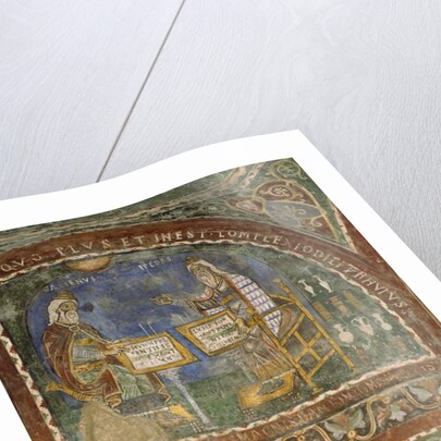 Hippocrates and Galen, Crypt of Anagni Cathedral by Italian School