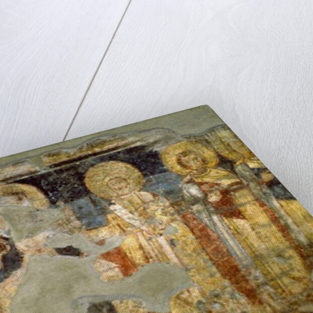 Virgin Mary and Pope Adrian I by School Italian