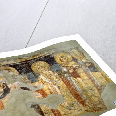 Virgin Mary and Pope Adrian I by School Italian