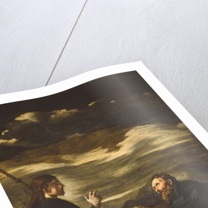 St. Augustine washing the feet if the Redeemed by Giovanni Lanfranco