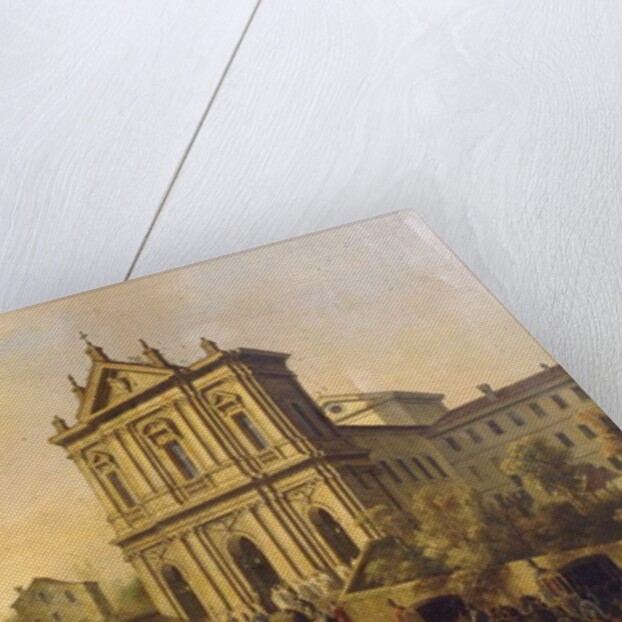 Pope Gregory XVI's visit to the church of San Gregorio al Celio, c.1831-47 by Lorenzo Scarabellotto