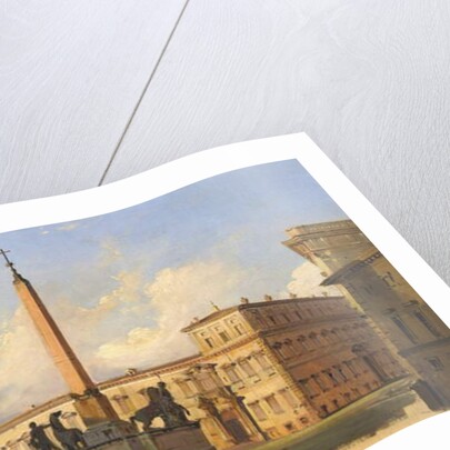 Piazza del Quirinale, 1847 by Ippolito Caffi