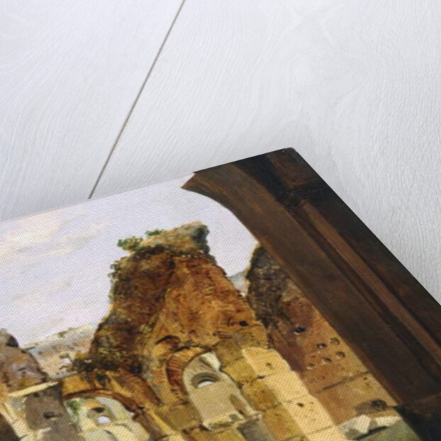 Entrance to the Colosseum and the old Via Crucis by Ippolito Caffi