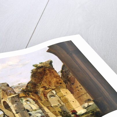 Entrance to the Colosseum and the old Via Crucis by Ippolito Caffi