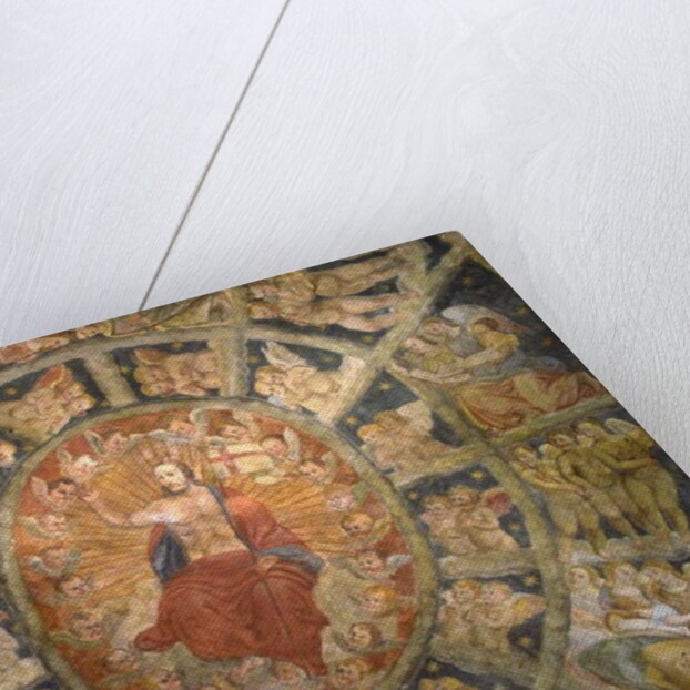 Ceiling of the Sanctuary of Philippa Mareri, Borgo San Pietro, Italy by School Italian