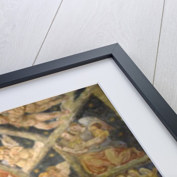 Ceiling of the Sanctuary of Philippa Mareri, Borgo San Pietro, Italy by School Italian
