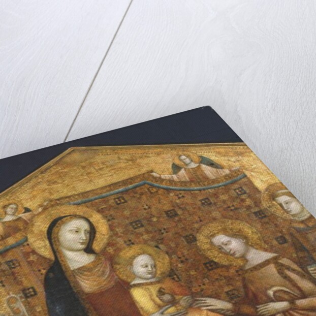 Mystical Marriage of St Catherine of Alexandria, with Saints Zenobio and Leonard by Master of the Christchurch Coronation