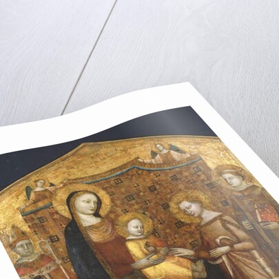 Mystical Marriage of St Catherine of Alexandria, with Saints Zenobio and Leonard by Master of the Christchurch Coronation