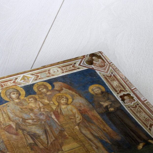 Madonna and Child Enthroned with Angels and St Francis of Assisi by Giovanni Cimabue