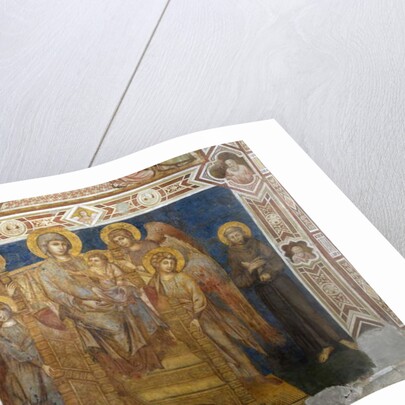 Madonna and Child Enthroned with Angels and St Francis of Assisi by Giovanni Cimabue