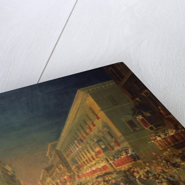 Feast of Moccoletti by Ippolito Caffi