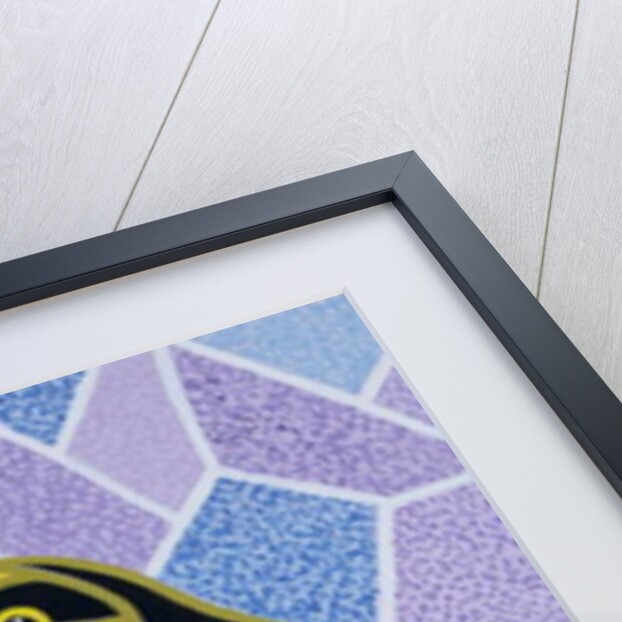 Penguin on Stained Glass by Pat Scott