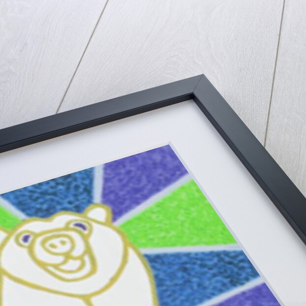 Polar Bear on Stained Glass by Pat Scott