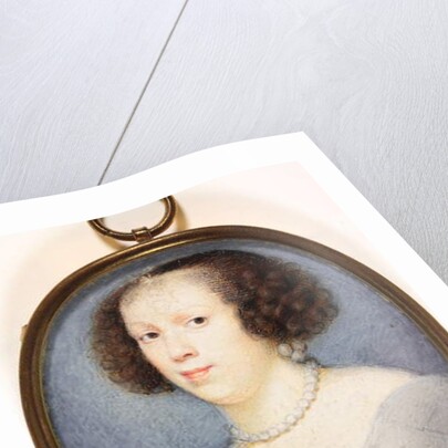 Unfinished portrait of a lady by David Des Granges