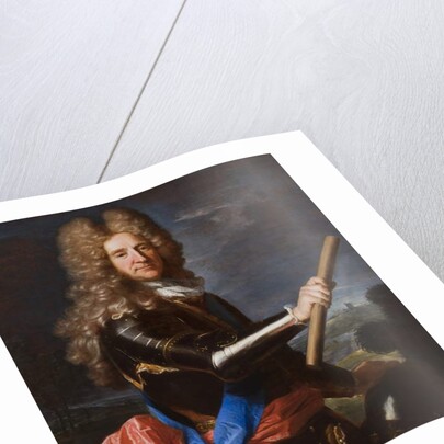 Detail of portrait of Hans Willem Bentinck, 1st Earl of Portland, 1699 by Hyacinthe Francois Rigaud