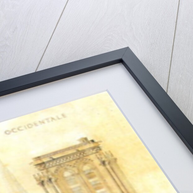 Project of for restoration of west facade of Notre Dame cathedral in Paris with the spire, 1843 by Eugene Emmanuel Viollet-le-Duc