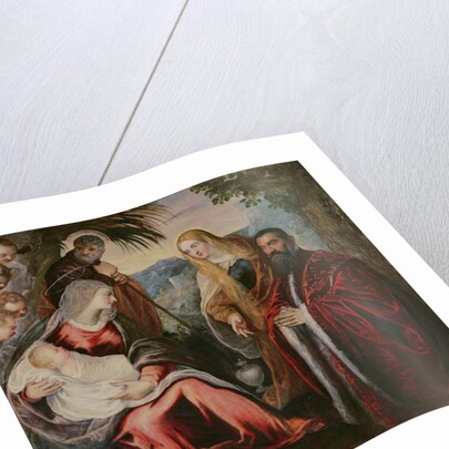 Holy Family with Matteo Saranzo by Jacopo Robusti Tintoretto