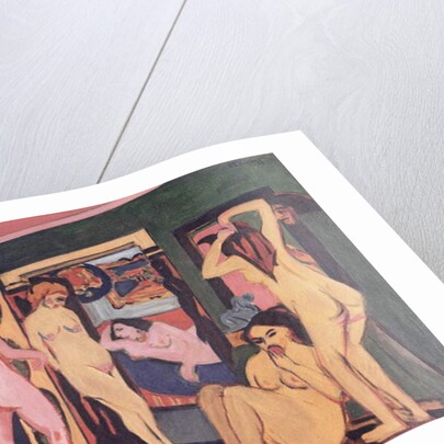 Bathers in a Room, 1908 by Ernst Ludwig Kirchner