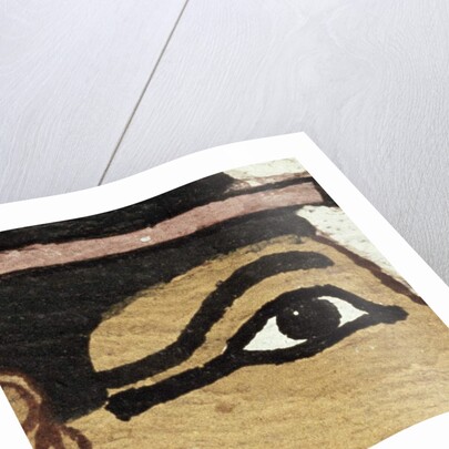 Detail of the decoration of a sarcophagus of The Lady of Madja, New Kingdom, c.1450 BC by Egyptian 18th Dynasty