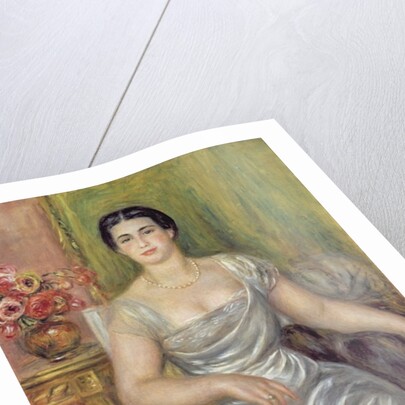 Portrait of the poetess Alice Valliere-Merzbach, 1913 by Pierre Auguste Renoir