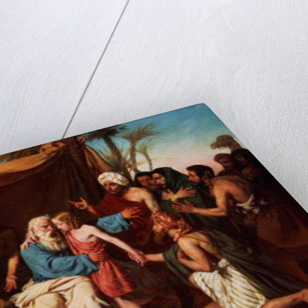 Jacob refusing to release Benjamin, 1829 by Adolphe Roger