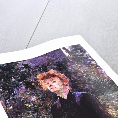 Portrait of a woman, possibly the French comedienne Yvette Guilbert, 1888 by Henri de Toulouse-Lautrec