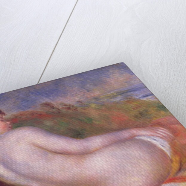 Reclining nude in a landscape by Pierre Auguste Renoir