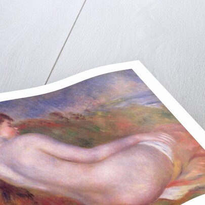 Reclining nude in a landscape by Pierre Auguste Renoir