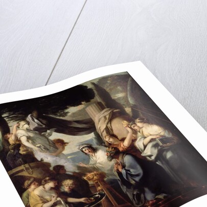 Solomon making a sacrifice to the idols by Sebastien Bourdon