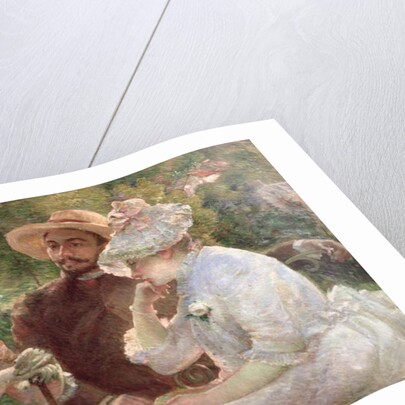 On the terrace at Sevres, 1880 by Marie Bracquemond