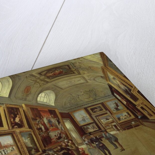 A Picture gallery at the Musee du Luxembourg, 1883-85 by French School