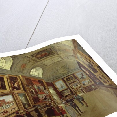 A Picture gallery at the Musee du Luxembourg, 1883-85 by French School