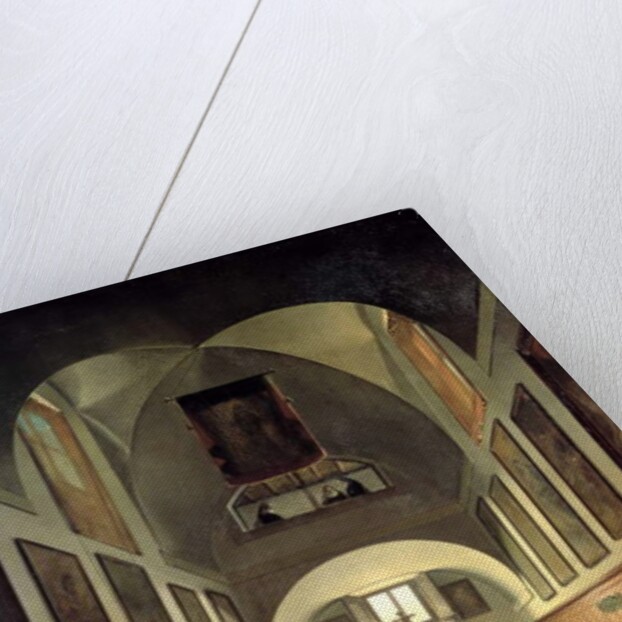 The initiation of a young novice from Albano in the choir of the convent of St. Clare in Rome by Francois-Marius Granet