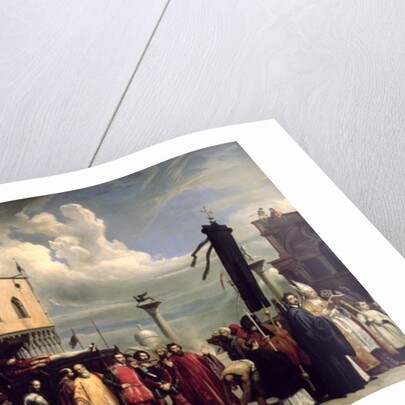 Funerary honours given to Titian who died in Venice in the plague of 1576, 1832 by Alexandre-Jean-Baptiste Hesse