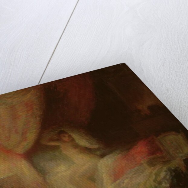 Bedroom scene bathed in light by Victor Lecomte