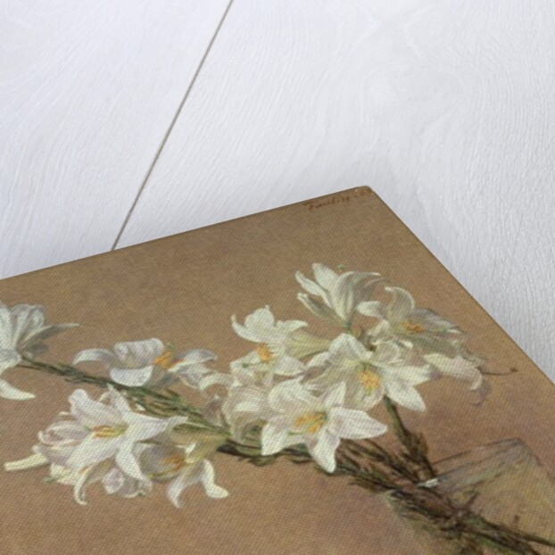 Lilies in a vase, 1888 by Ignace Henri Jean Fantin-Latour