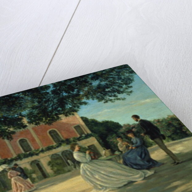 Family Reunion on the Terrace at Meric, 1867 by Jean Frederic Bazille