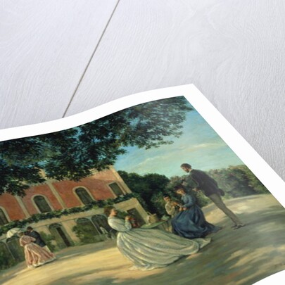 Family Reunion on the Terrace at Meric, 1867 by Jean Frederic Bazille