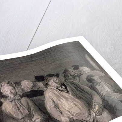 The third class carriage by Honore Daumier