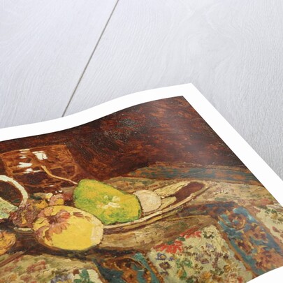 Still life with white pitcher, c.1878-80 by Adolphe Joseph Thomas Monticelli