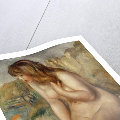 Bather seated on a rock, 1892 by Pierre Auguste Renoir