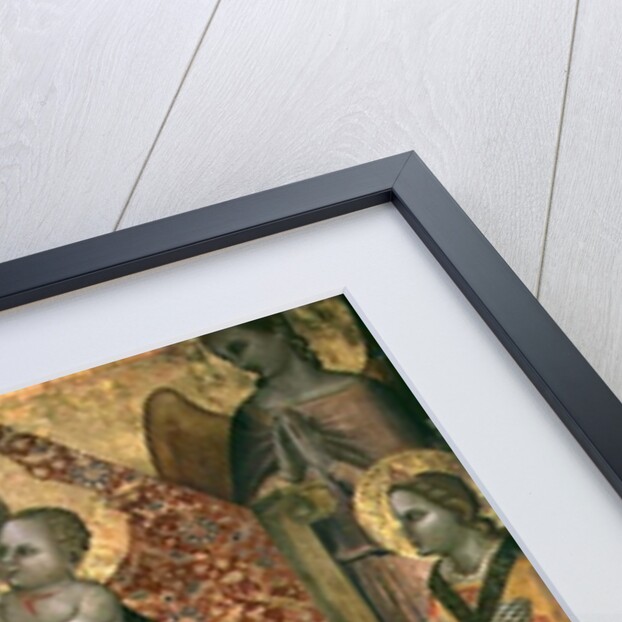 Madonna and child enthroned with six angels by Allegretto Nuzi