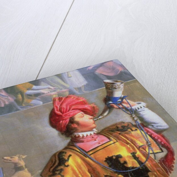 Scene of a Tournament in the Fourteenth Century, detail of the herald, 1812 by Pierre Henri Revoil