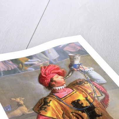 Scene of a Tournament in the Fourteenth Century, detail of the herald, 1812 by Pierre Henri Revoil