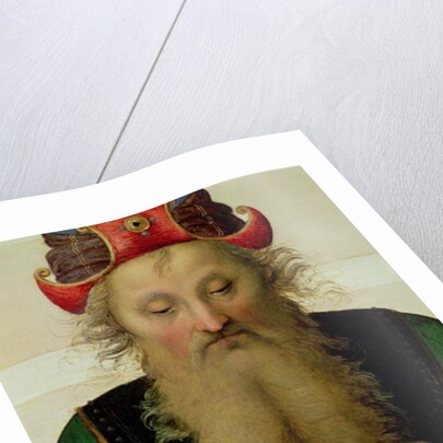 The Marriage of the Virgin, detail of the high priest, 1500-04 by Pietro Perugino