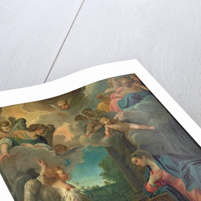 The Annunciation by Agostino Carracci