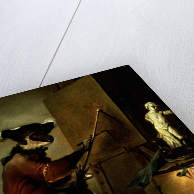 The Monkey Painter, 1740 by Jean-Baptiste Simeon Chardin