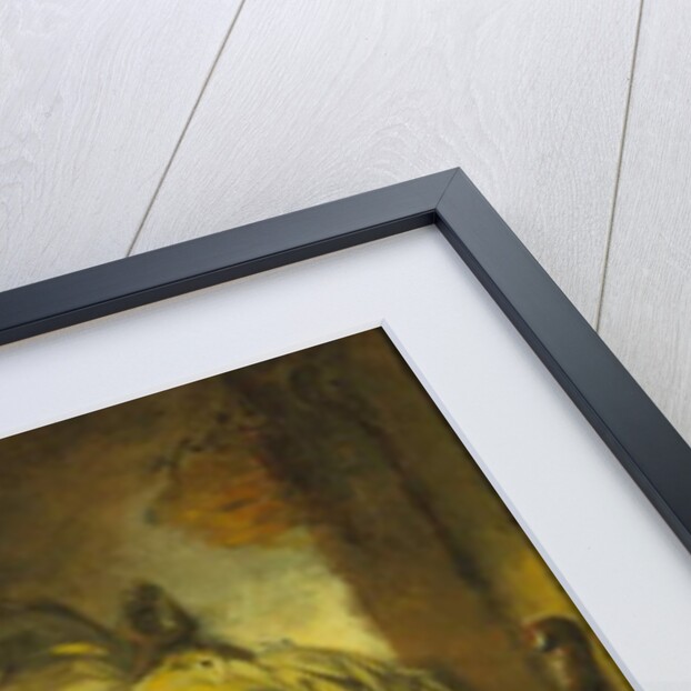 The White Bull in the Stable by Jean-Honore Fragonard