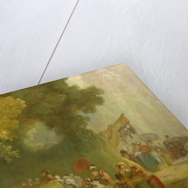 The Fete at Saint-Cloud, detail of the Puppet Show by Jean-Honore Fragonard