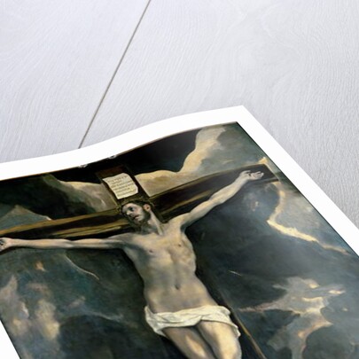 The Crucifixion with Two Donors, c.1580 by El Greco